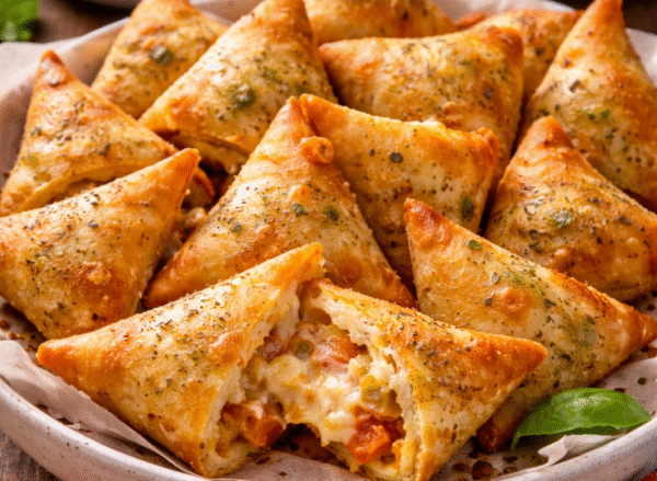 Cheese Pizza Mini Samosa